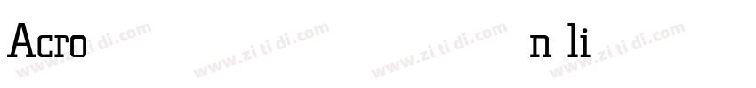 Acron light字体转换 Acron light字体转换